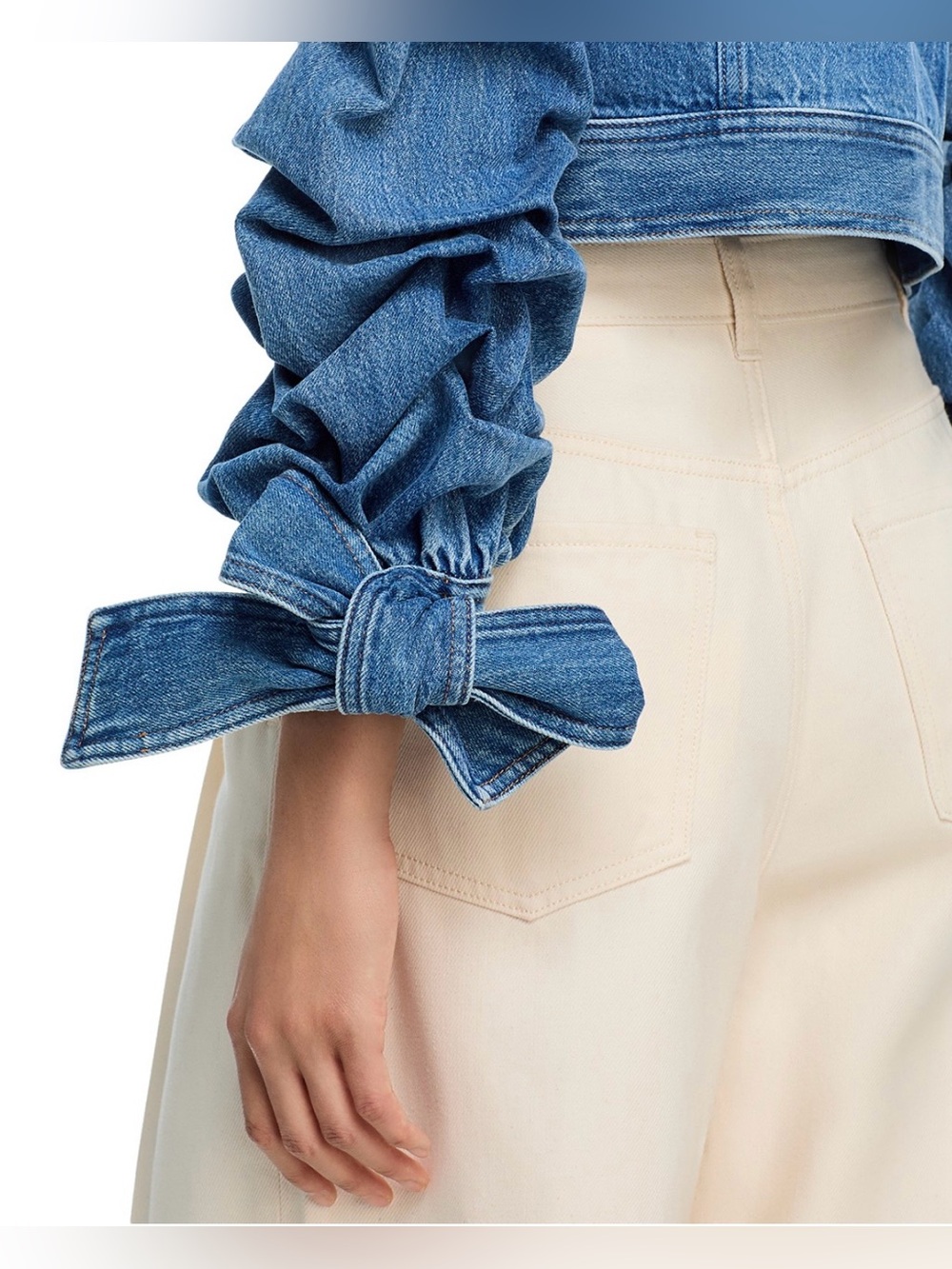Alice + Olivia Tiff Denim Jacket - Picture 6 of 13